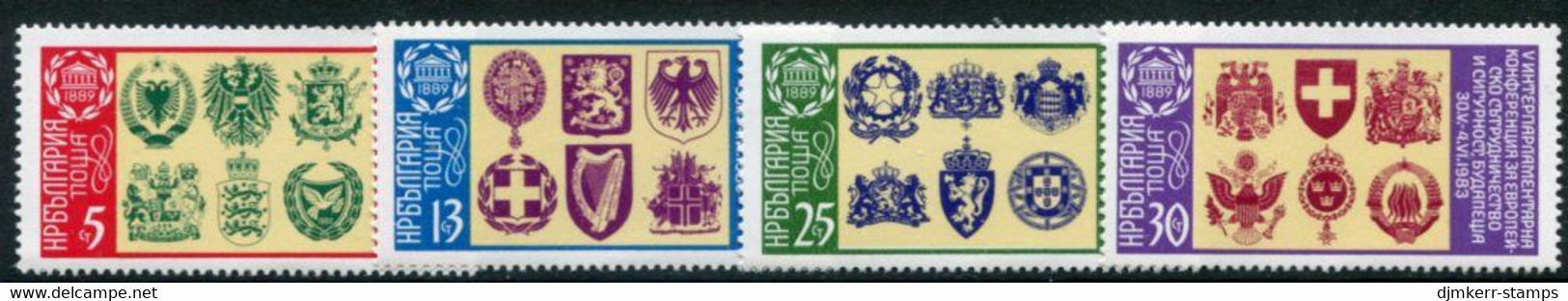 BULGARIA 1983 Interparliamentary Conference  MNH / **.  Michel 3174-77 - Unused Stamps