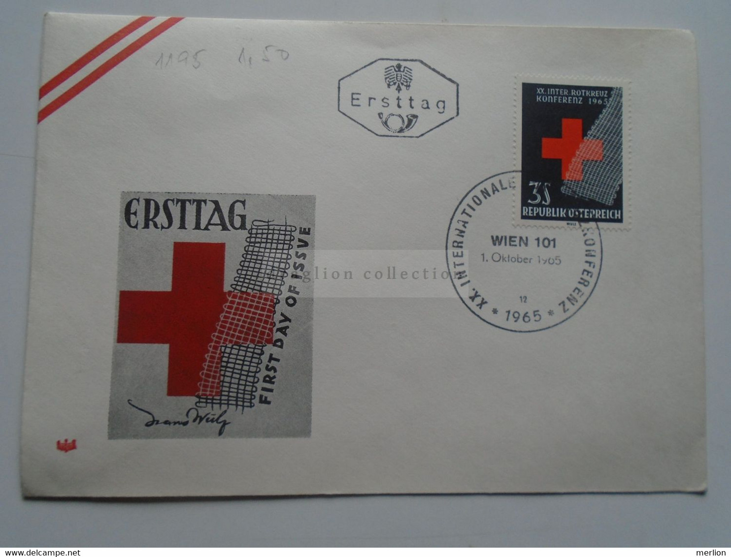 AV672.3  Austria Österreich  FDC Ersttag - Internationale Rotkreuz Konferenz, Wien 1965  Red Cross  - Croix Rouge - Cartas & Documentos