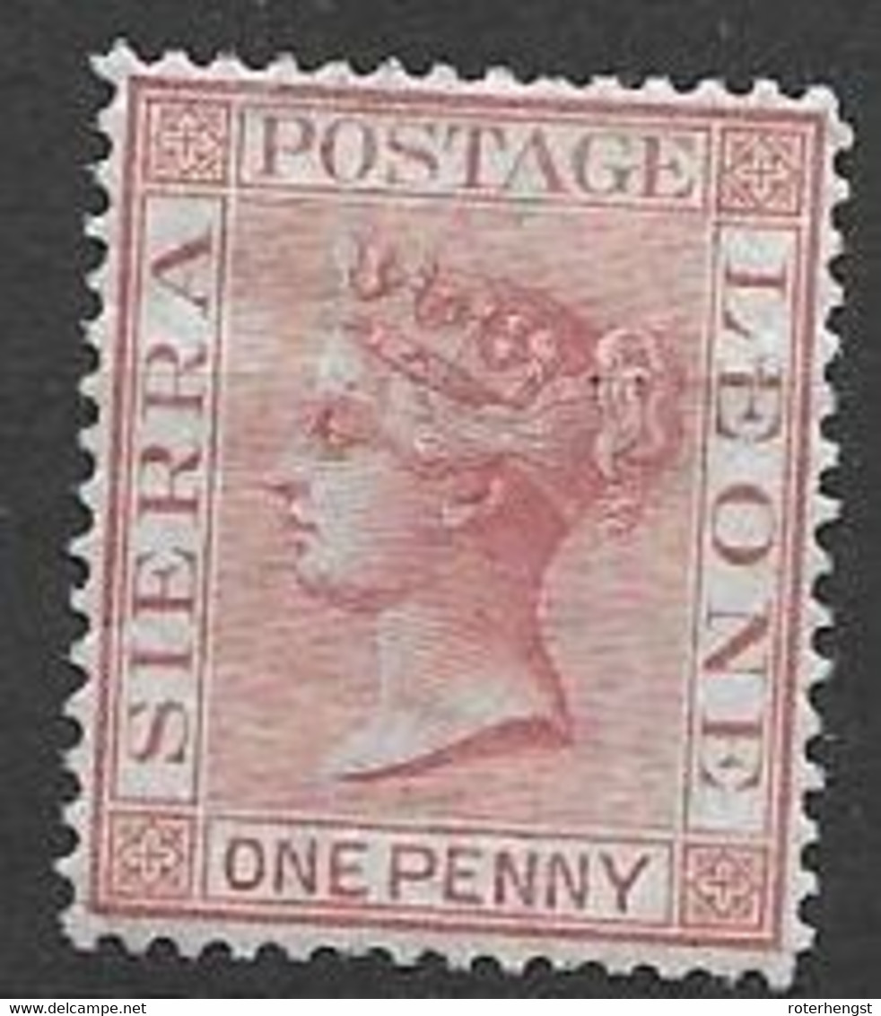 Sierra Leone Mh * 1876 CC Watermark Perf 14 65 Euros - Sierra Leone (...-1960)