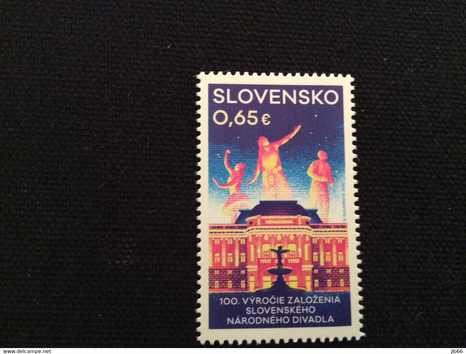 YT 789 Po 707 ** 2020 Centenaire Du Théâtre National Slovaque De Bratislava - Unused Stamps