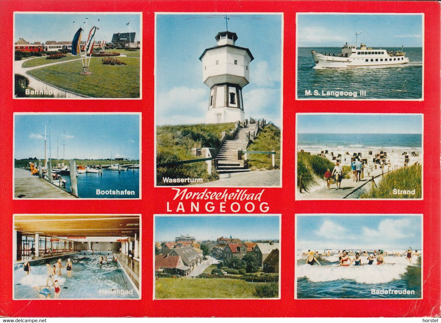 D-26465 Langeoog - Alte Ansichten - Bahnhof - Wasserturm - Nice Stamp - Langeoog