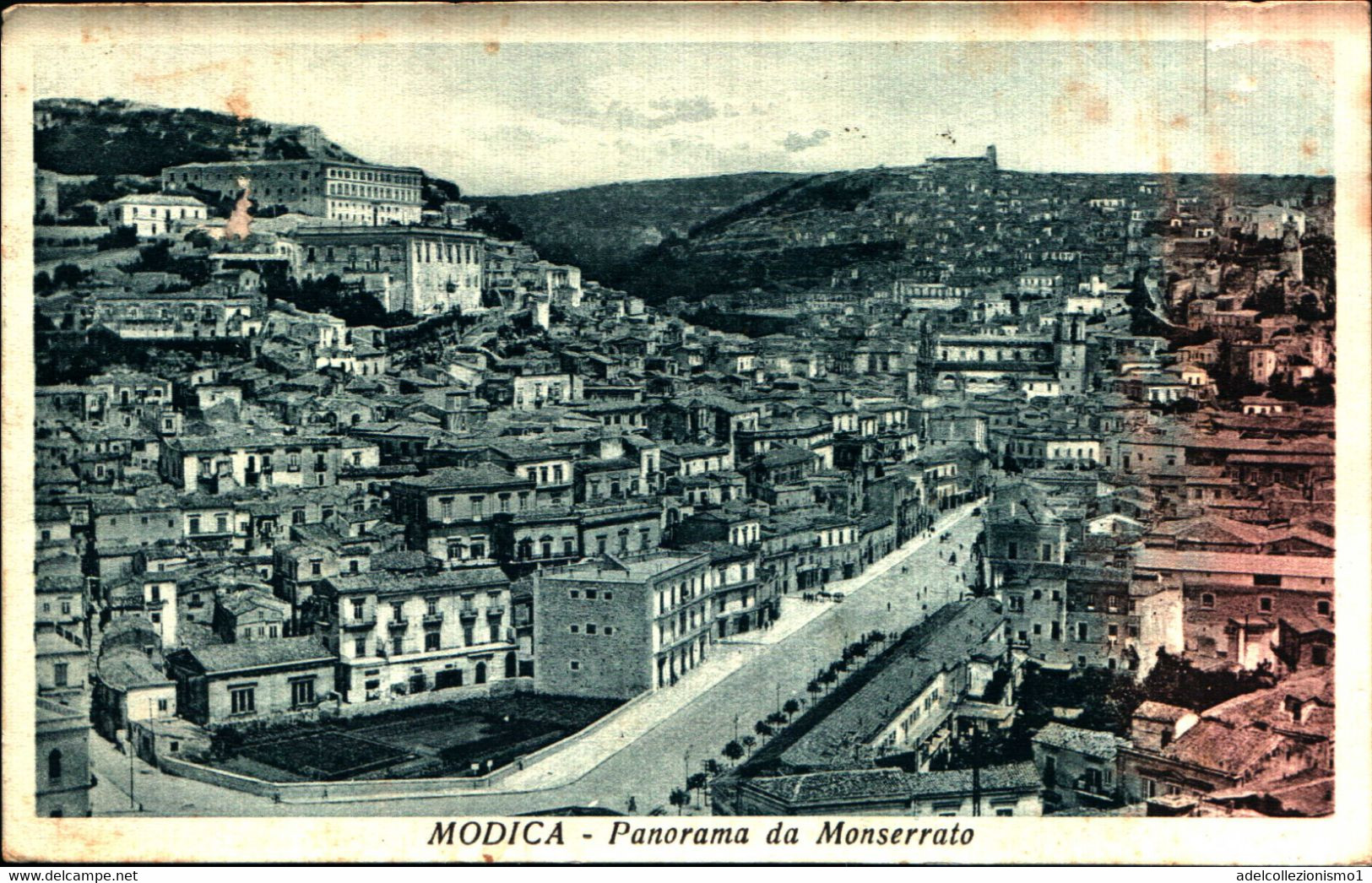 35840) Cartolina Di Modica-panorama Da Monserrato-viaggiata - Modica