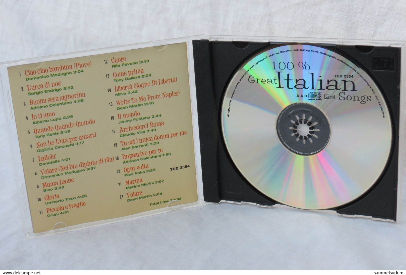 CD "Great Italian Songs" - Compilaciones