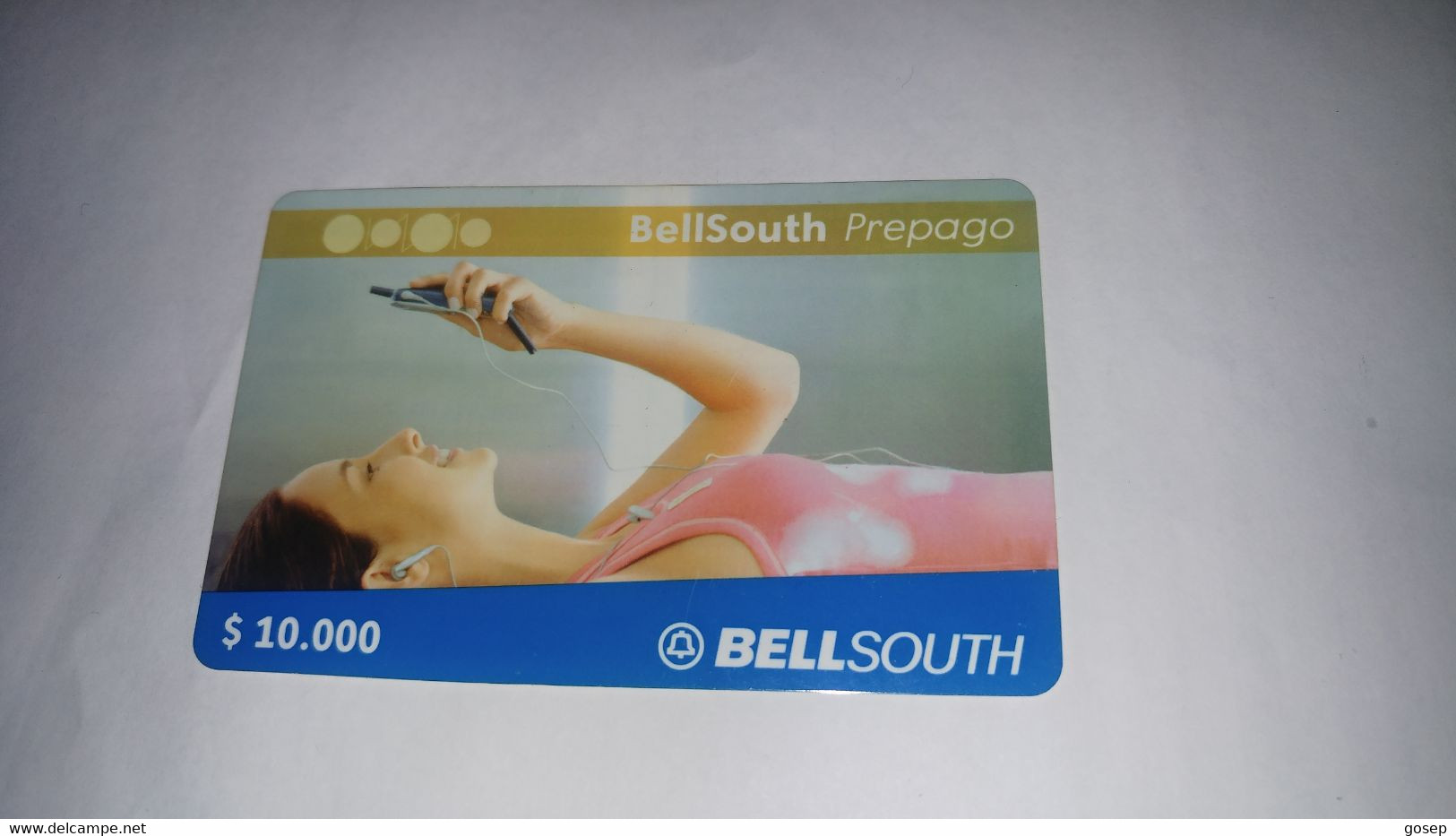 Colombia-(bellsouth)-(29)-prepago-($10.000)-(491-345-971-6692)-used Card+1card Prepiad Free - Kolumbien