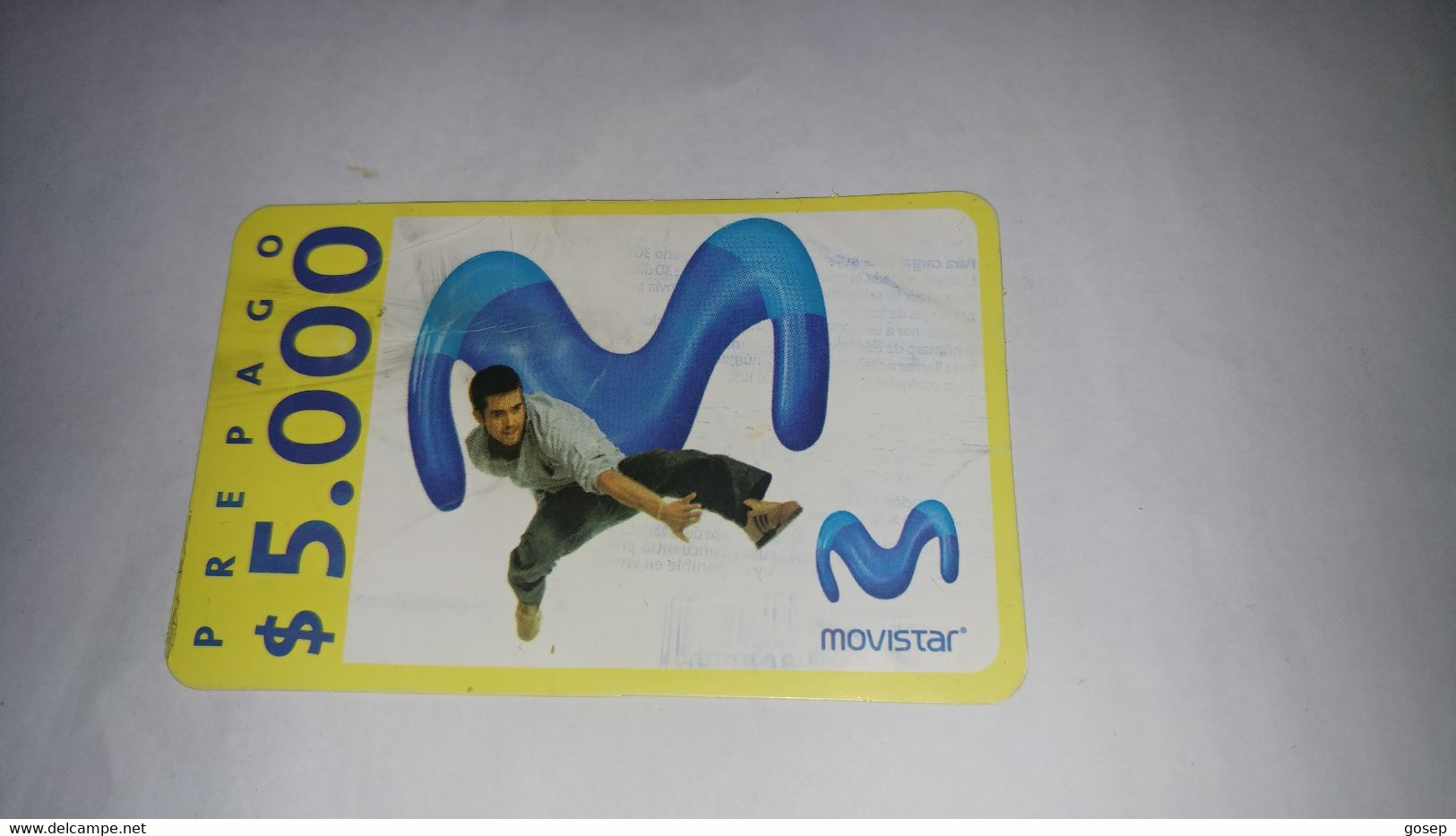 Chile-movistar-(157)-($5.000)-(5920-2806-5900-6)-(11/12/2008)-(look Outside)-used Card+1card Prepiad Free - Chile