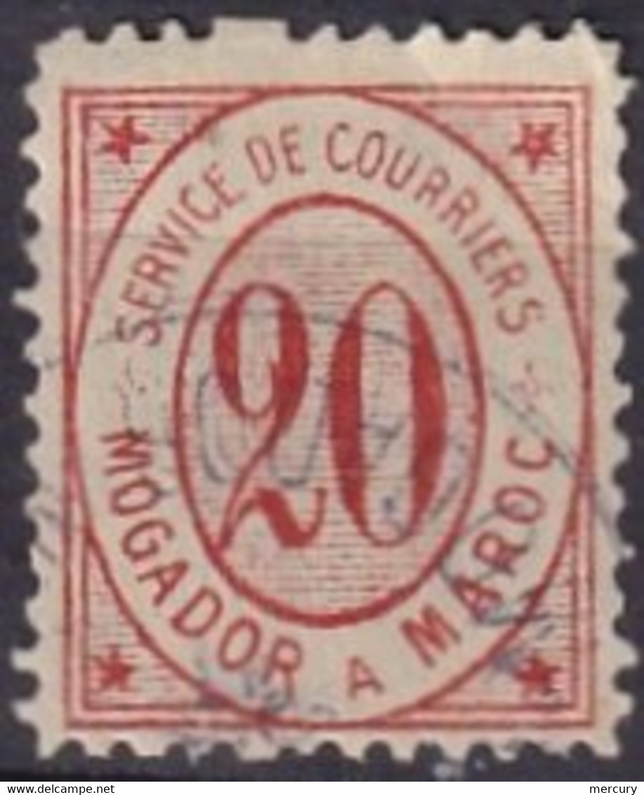 MAROC -Mogador à Marrakech - Courrier Français - 20 C. De 1892 Oblitéré - Postes Locales & Chérifiennes