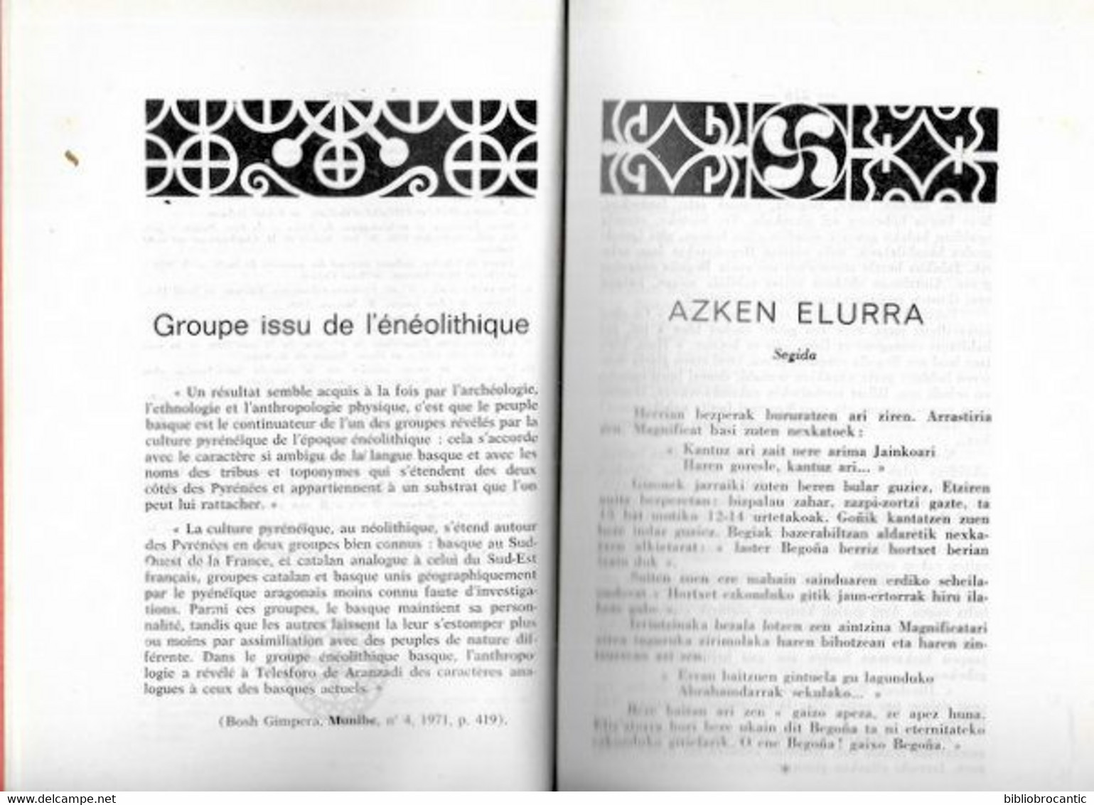 "GURE HERRIA"n°5/1973 < LIEUX CULTE MUSCULDY/ASKEN ELURRA/ LABORANTZA/Somm.S/Scan - Baskenland