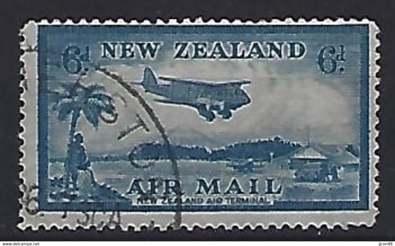 New Zealand 1935  Airmail  6d  (o) SG.572, Mi.205 - Airmail