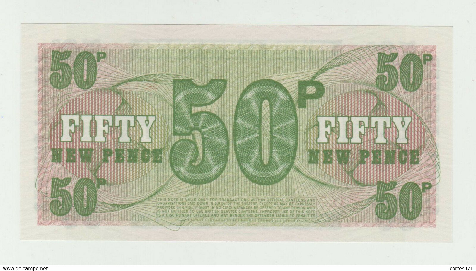 United Kingdom - British Armed Forces - 50 New Pence 1972 P-M46a UNC - British Armed Forces & Special Vouchers