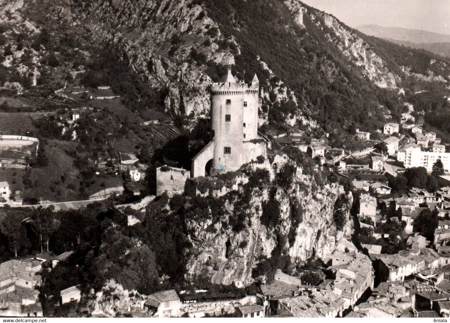 6681 FOIX En Avion   Le Château      (scan Recto-verso) 09 Ariège - Foix