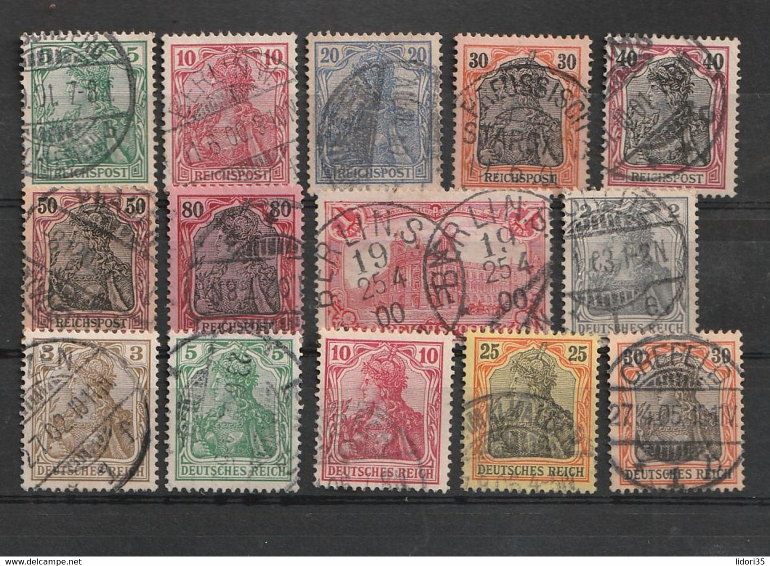 Deutschland (Deutsches Reich) - Sehr Gut Erhaltene Teilsammlung Bis Germania/Markwerte Gestempelt (1/360) - Collections (without Album)