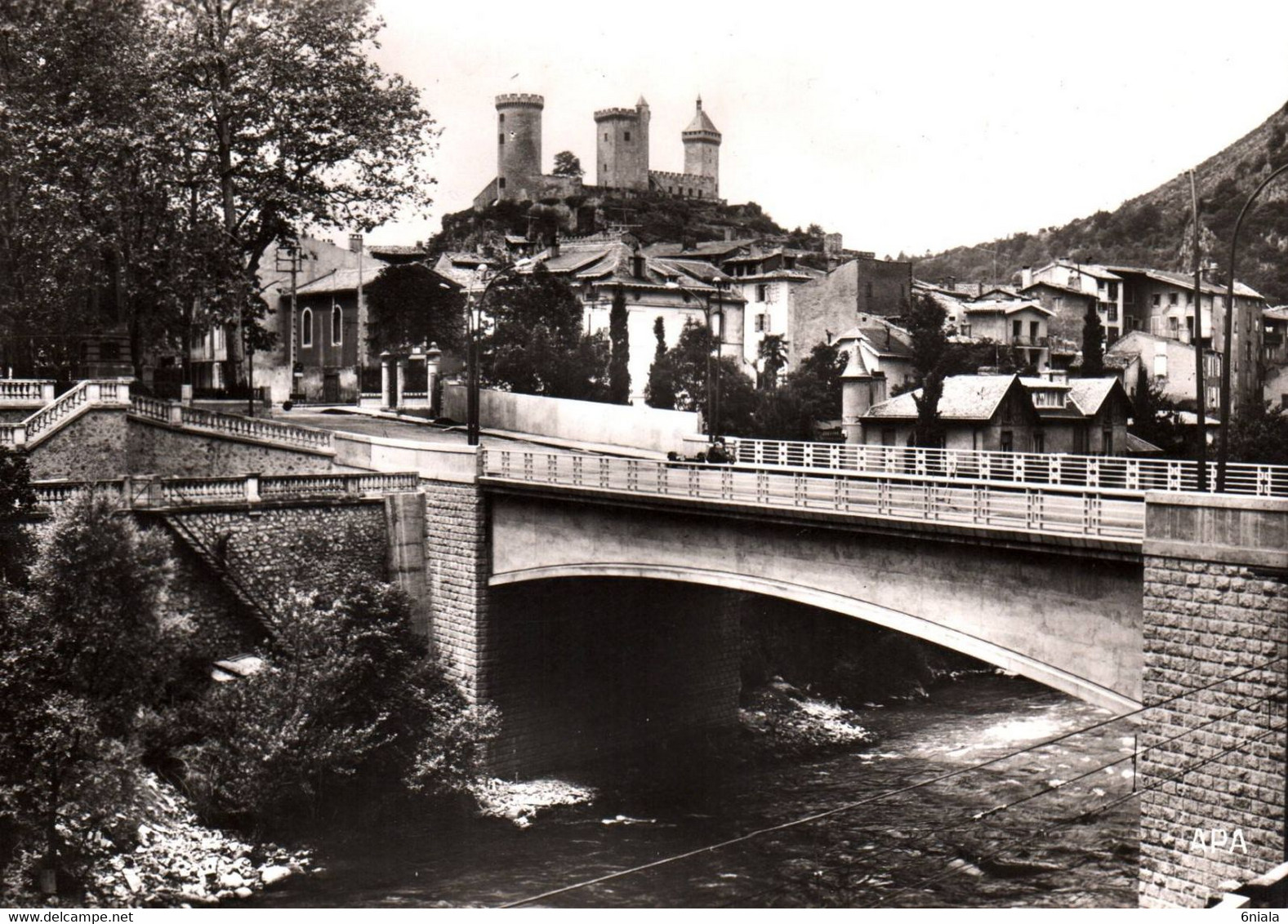 6684 FOIX   Le Château  Et Le Pont Neuf Sur L'Ariège     (scan Recto-verso) 09 Ariège - Foix