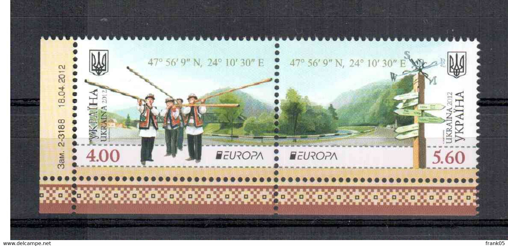 Ukraine 2012 EUROPA Paar / Pair ** - 2012