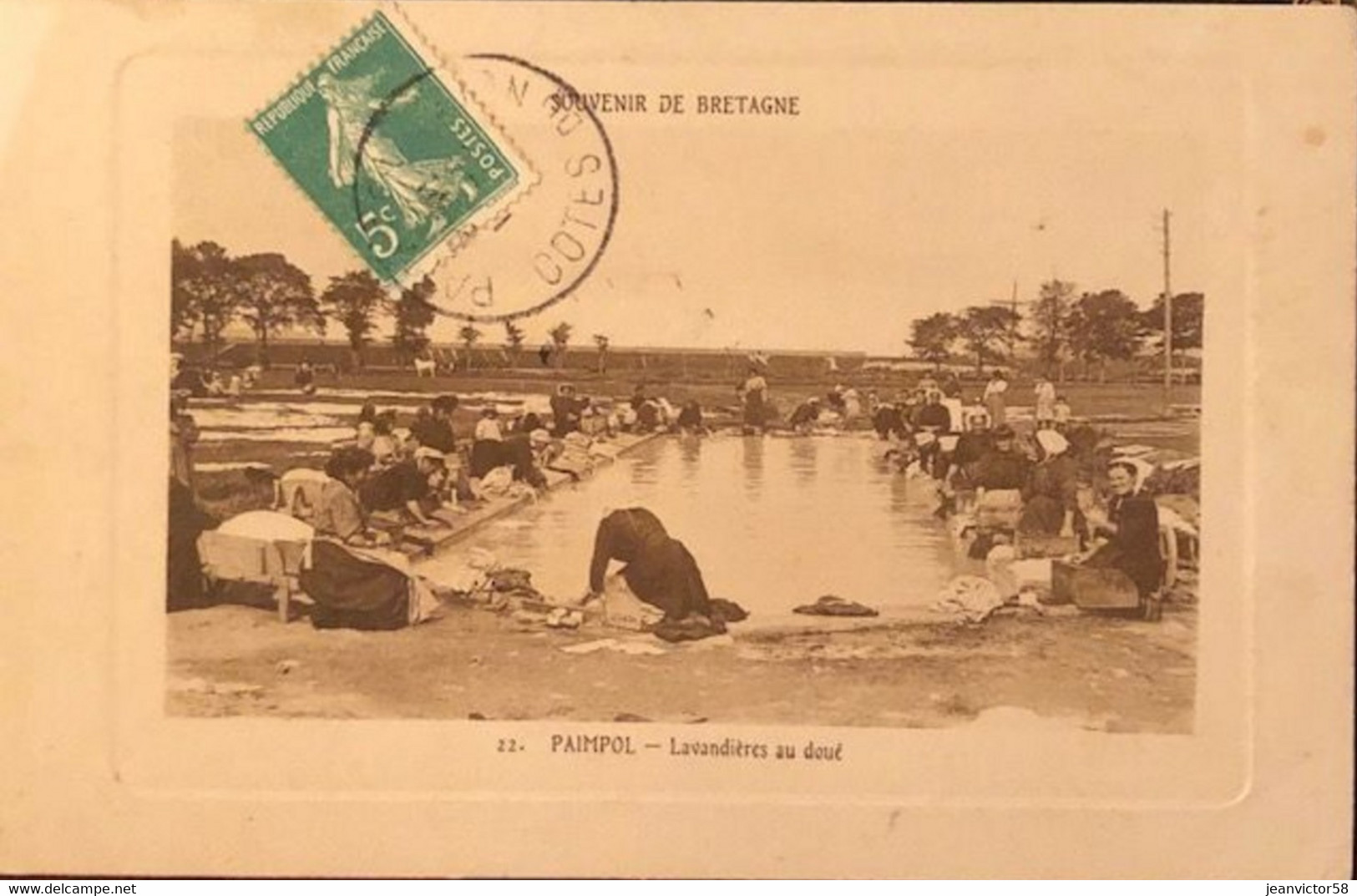 Souvenir De Bretagne 22 Paimpol Lavandières Au Doué - Paimpol