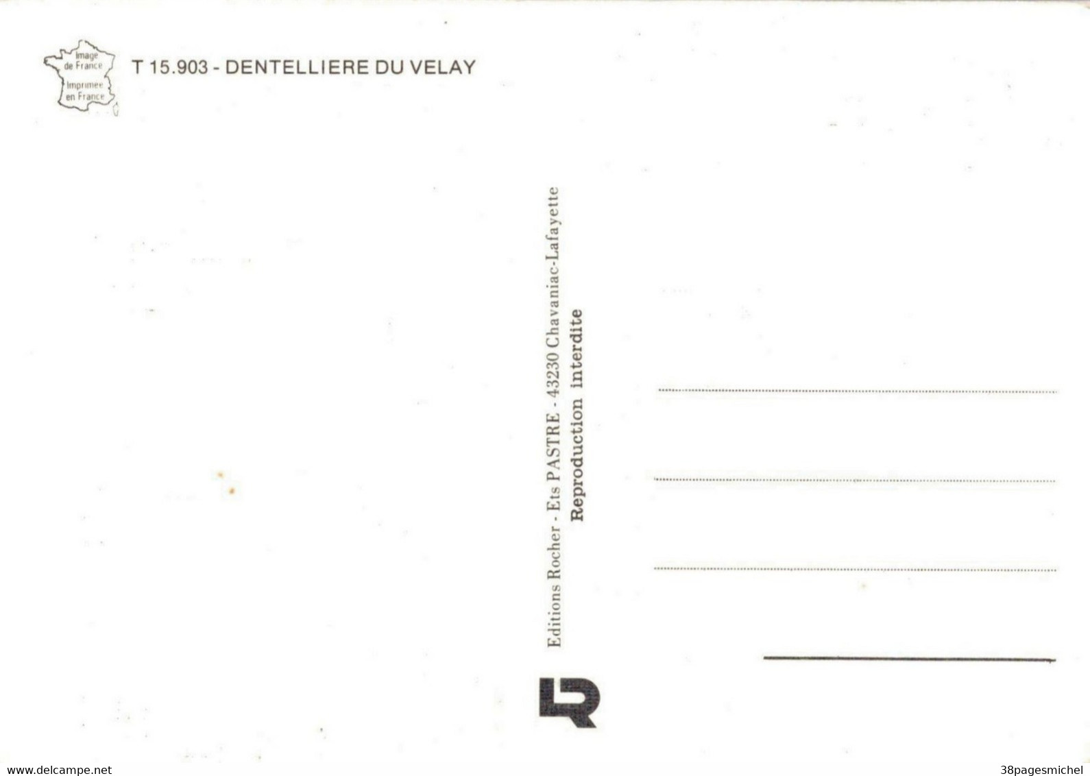 H2802 - Dentellière Du VELAY - Artisanat