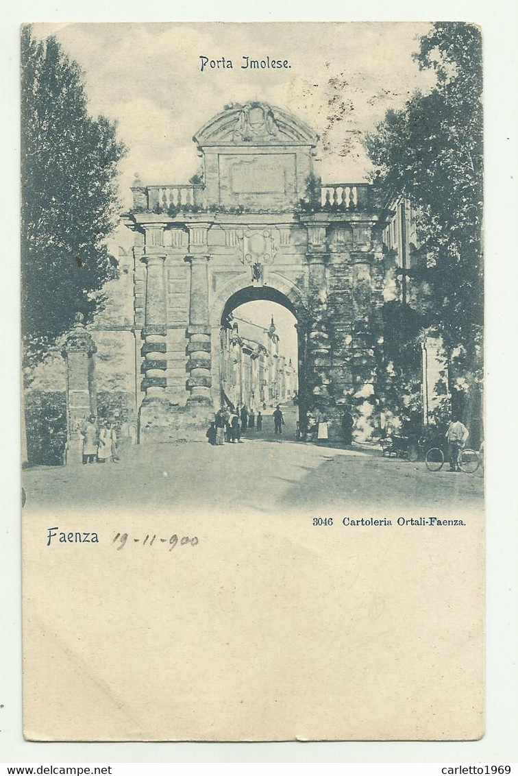 FAENZA  - PORTA IMOLESE  1900  VIAGGIATA  FP - Faenza