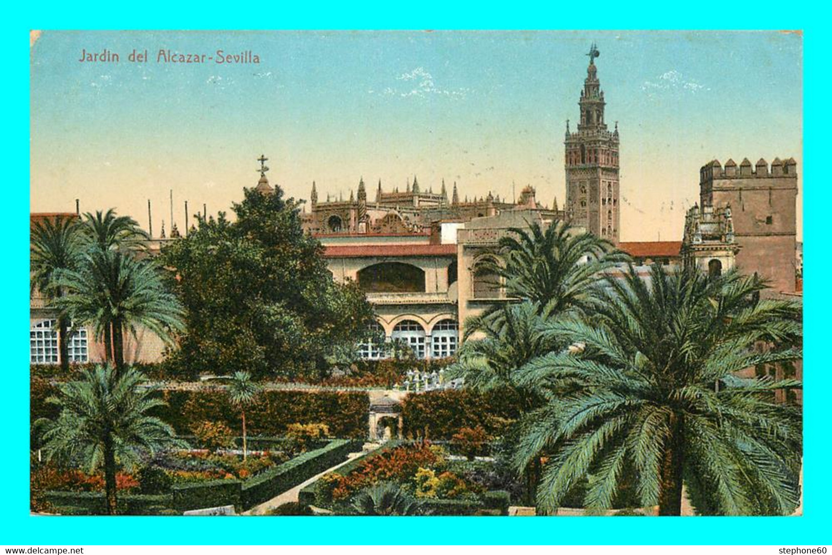 A809 / 245 SEVILLA Jardin Del Alcazar ( Timbre ) - Sevilla