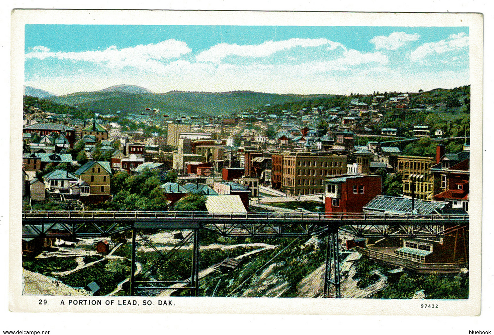 Ref 1475 - Early USA Postcard - A Portion Of The Town Of Lead - South Dakota - Andere & Zonder Classificatie