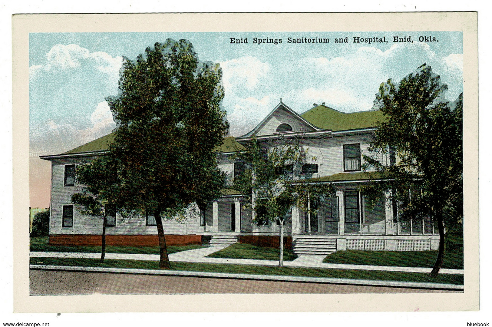 Ref 1475 - Early USA Postcard - Enid Springs Sanitorium & Hospital - Enid Oklahoma - Enid