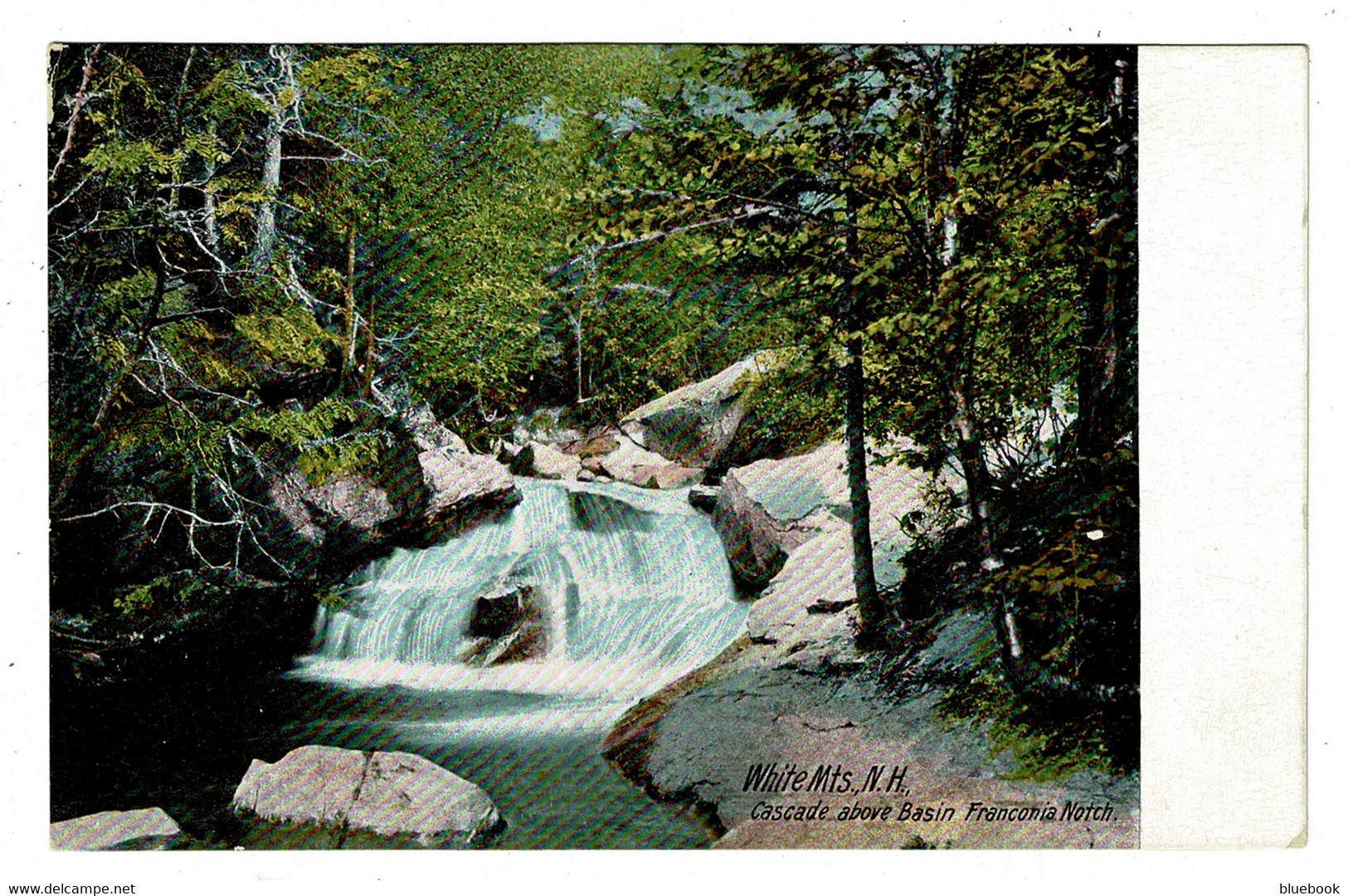 Ref 1475 - Early USA Postcard - Cascade Franconia Notch White Mountains - New Hampshire - White Mountains