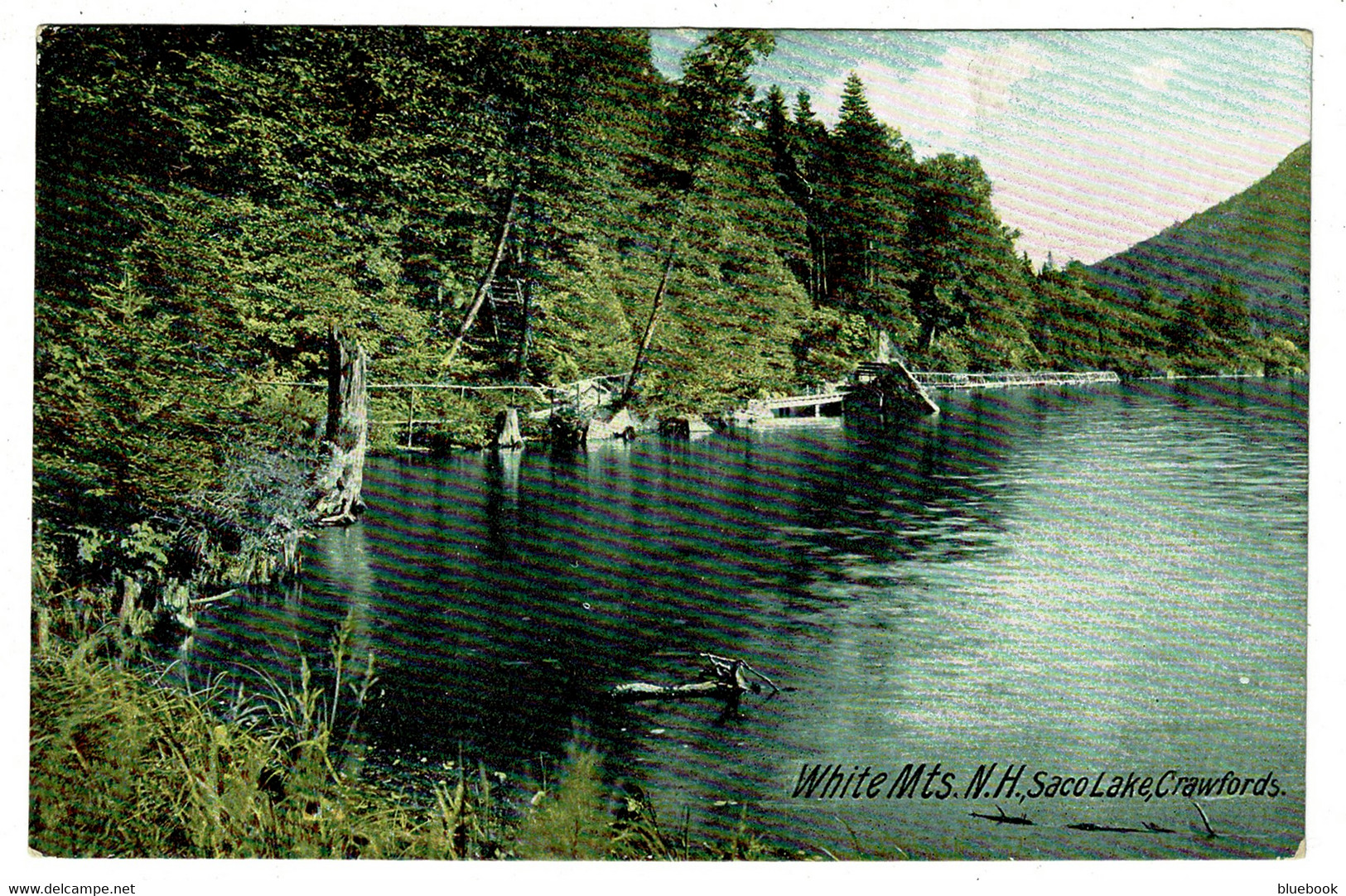 Ref 1475 - Early USA Postcard - Saco Lake Crawfords White Mountains - New Hampshire - White Mountains