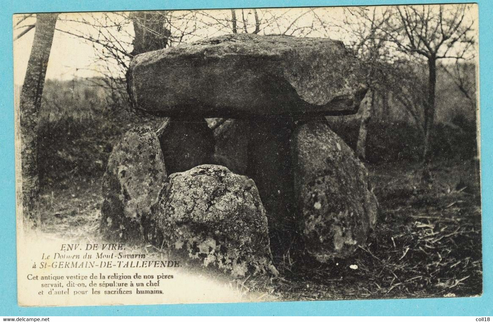 CPA 14 Environs De Vire - Dolmen Du Mont Savarin - Vire