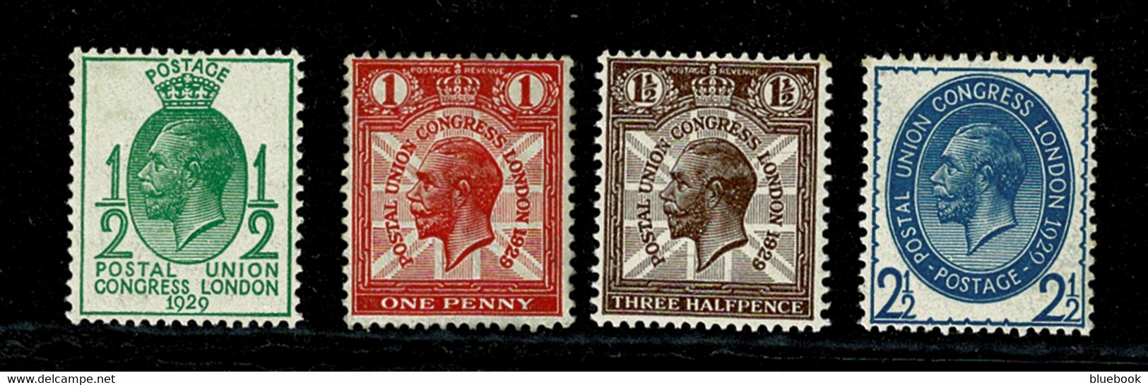 Ref 1476 - GB KGV 1929 PUC - Low Values Set Of 4 MNH Stamps - Ungebraucht