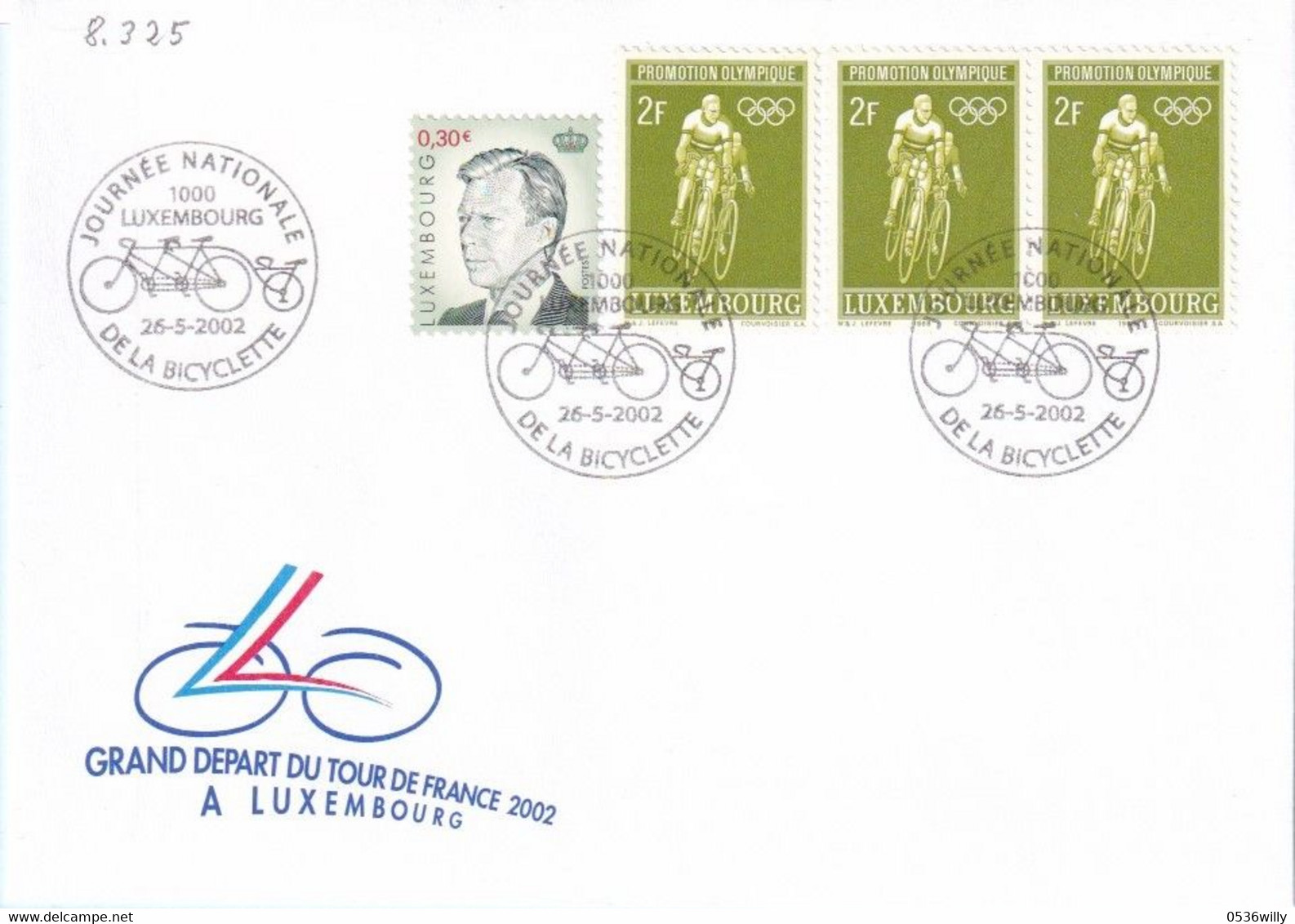 Luxembourg - Journée Nationale De La Bicyclette (8.325) - Cartas & Documentos