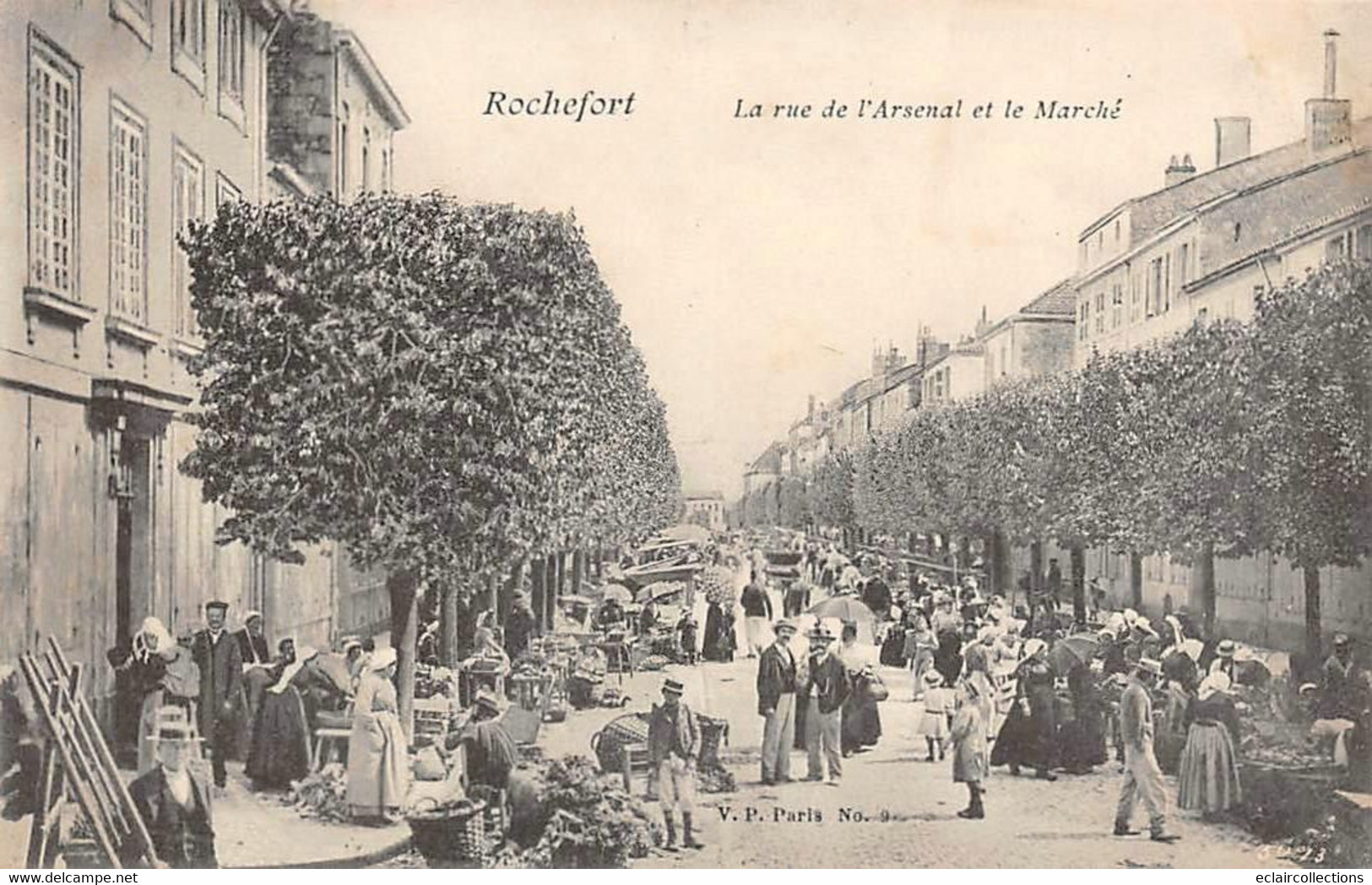 Rochefort Sur Mer       17       Rue De L'Arsenal .   Le Marché.    V P 9(voir Scan) - Rochefort