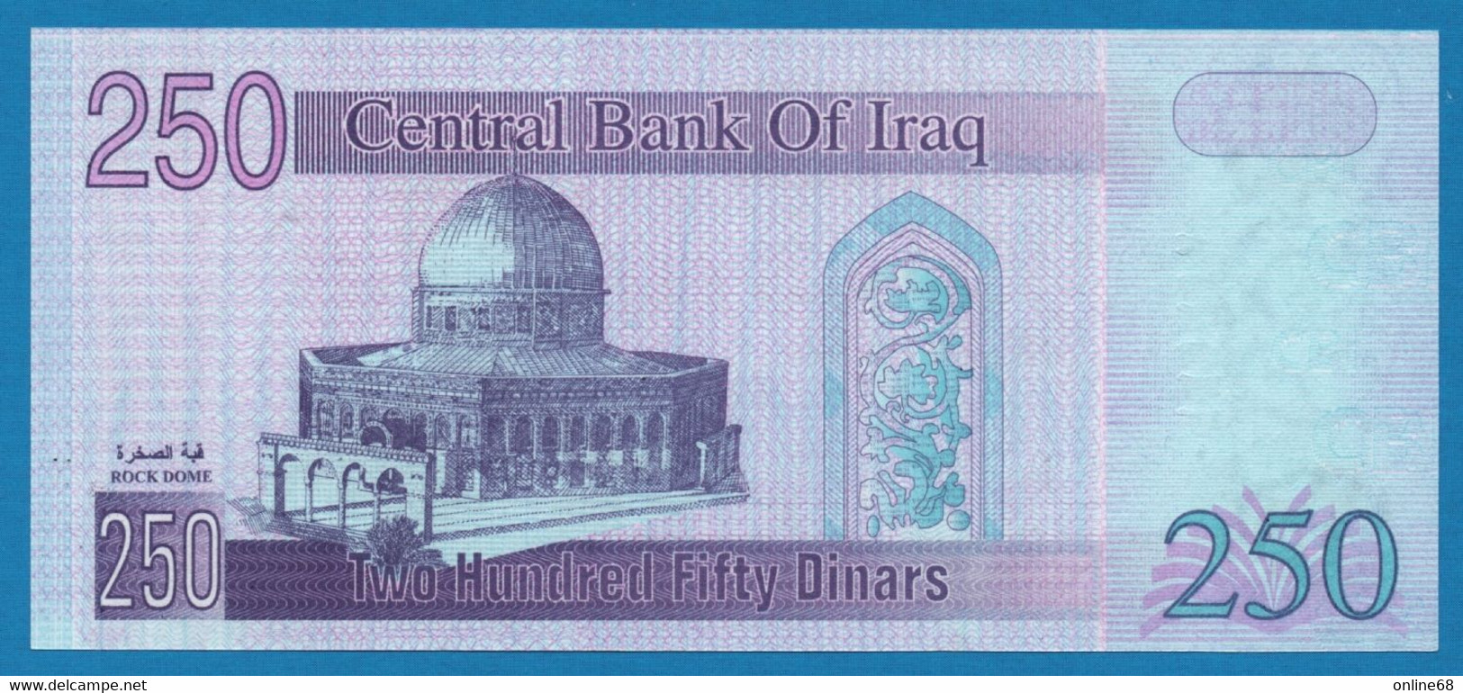 IRAQ 250 Dinars 2002  P# 88 Saddam Hussein - Iraq