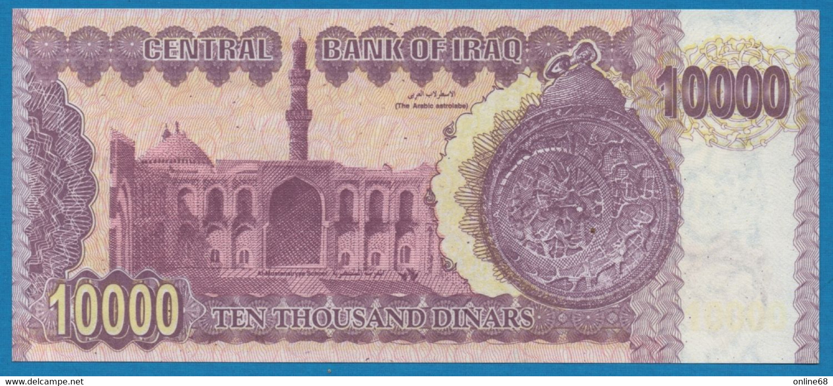 IRAQ 10.000 Dinars 2002  P# 89 Saddam Hussein - Iraq