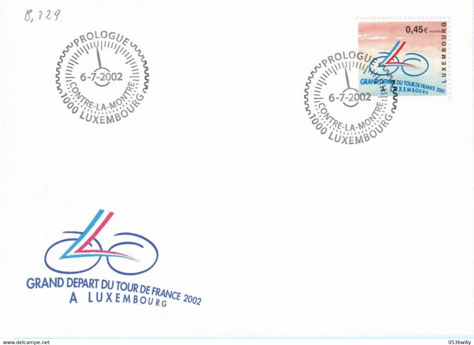 Luxembourg - Prologue Contre La Montre - Tour De France (8.329) - Covers & Documents