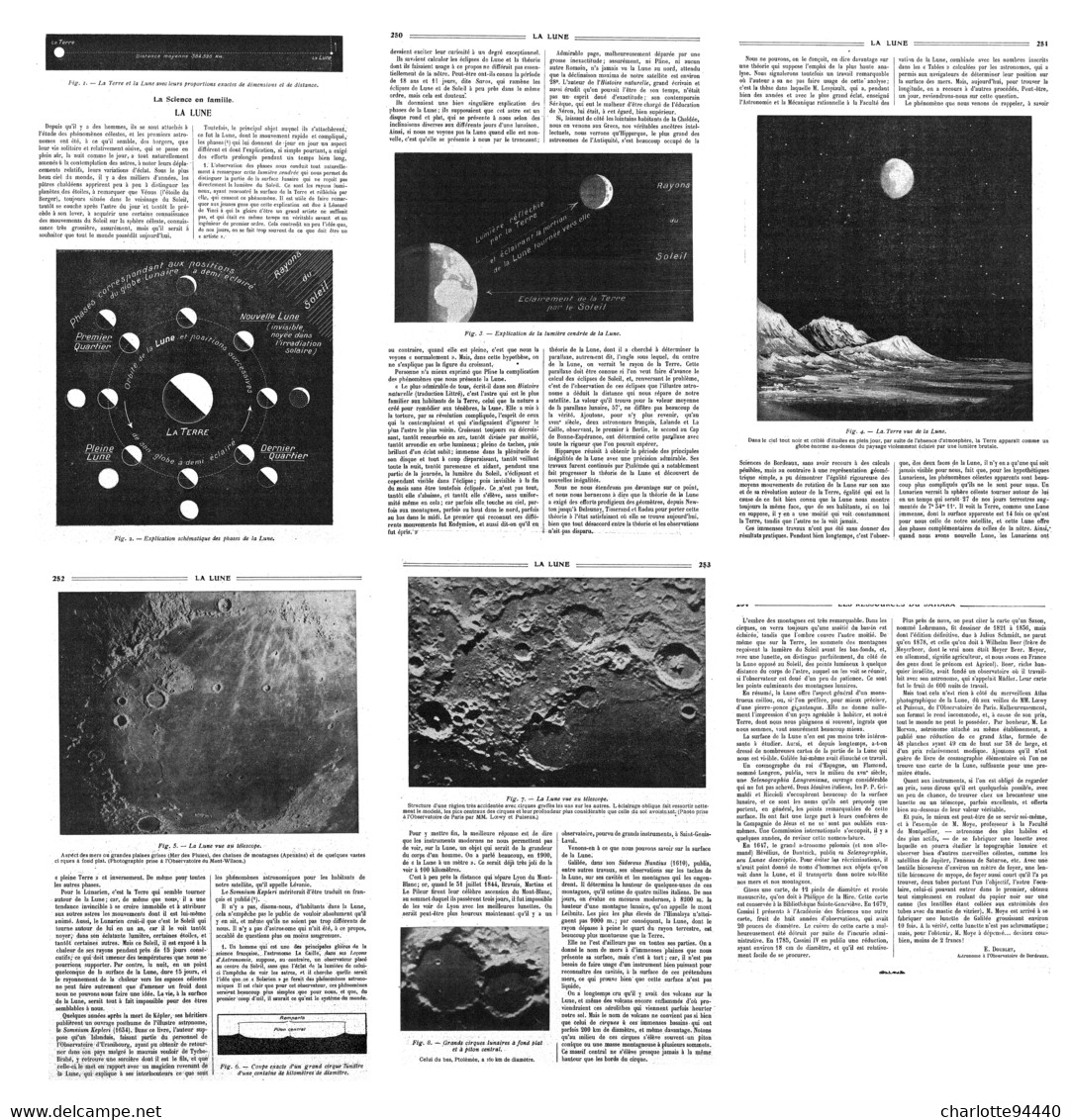 LA   LUNE  1924 - Astronomie