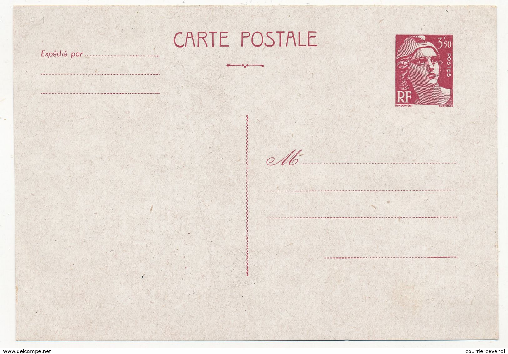 Entier CP 3F50 Type Gandon - Papier Couché - Neuf Et TB - Standard Postcards & Stamped On Demand (before 1995)