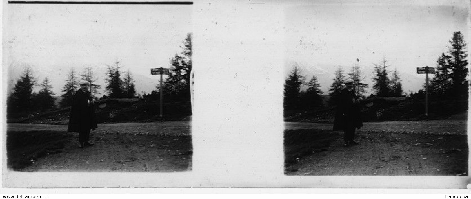 09 - PLAQUE PHOTO STEREO SUISSE   A IDENTIFIER - Plaques De Verre