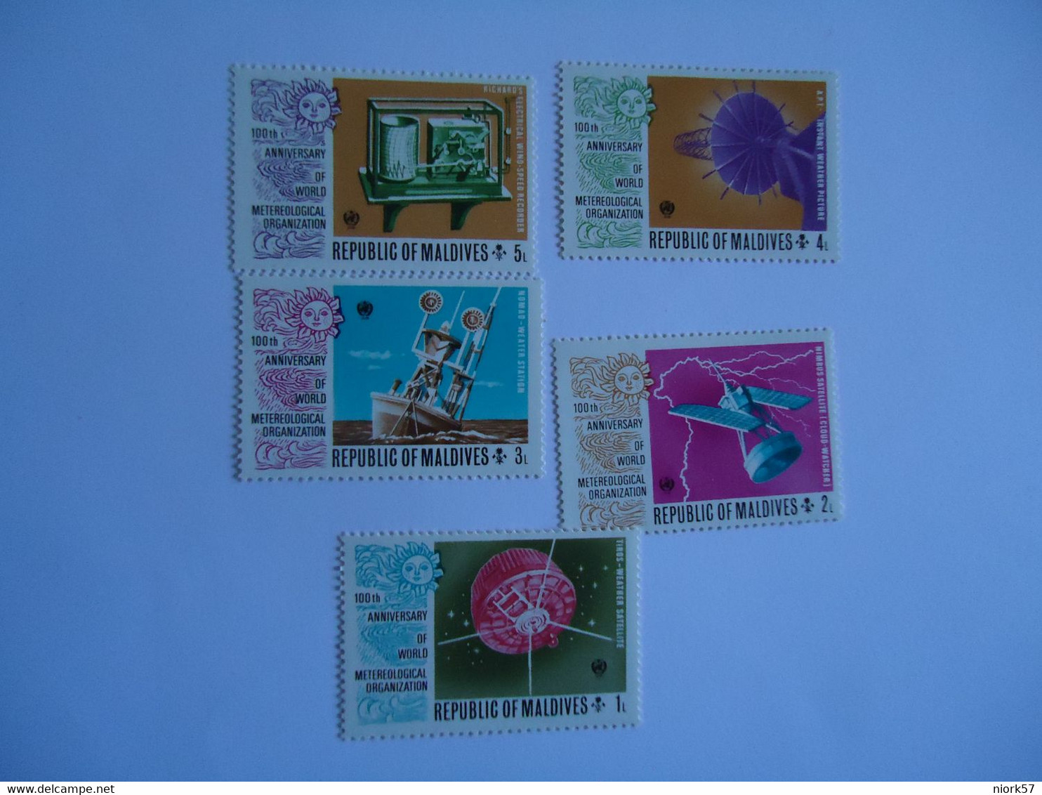 MALDIVES MNH STAMPS SPACE  UPU - Maldives (1965-...)