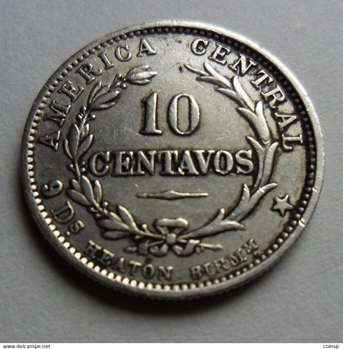 COSTA  RICA - 10  Centavos - 1890 - Costa Rica