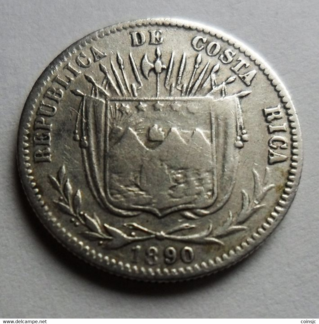 COSTA  RICA - 10  Centavos - 1890 - Costa Rica