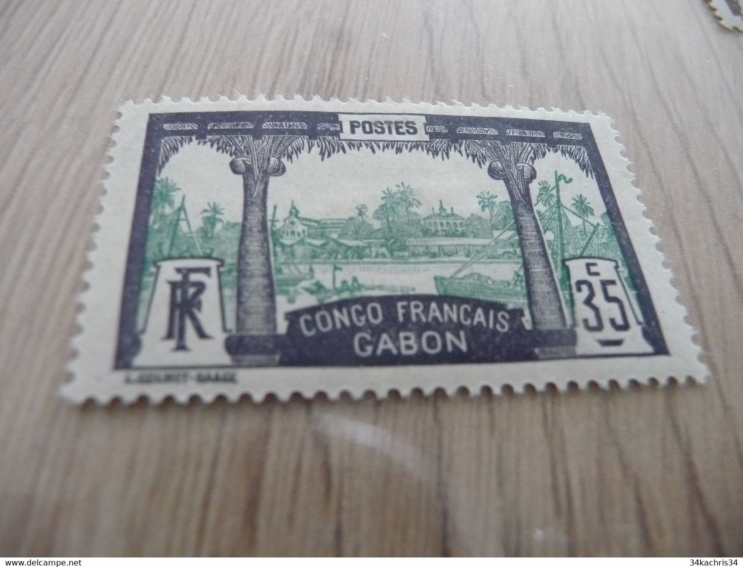 TP Colonies Françaises Gabon Charnière N°41 - Ungebraucht