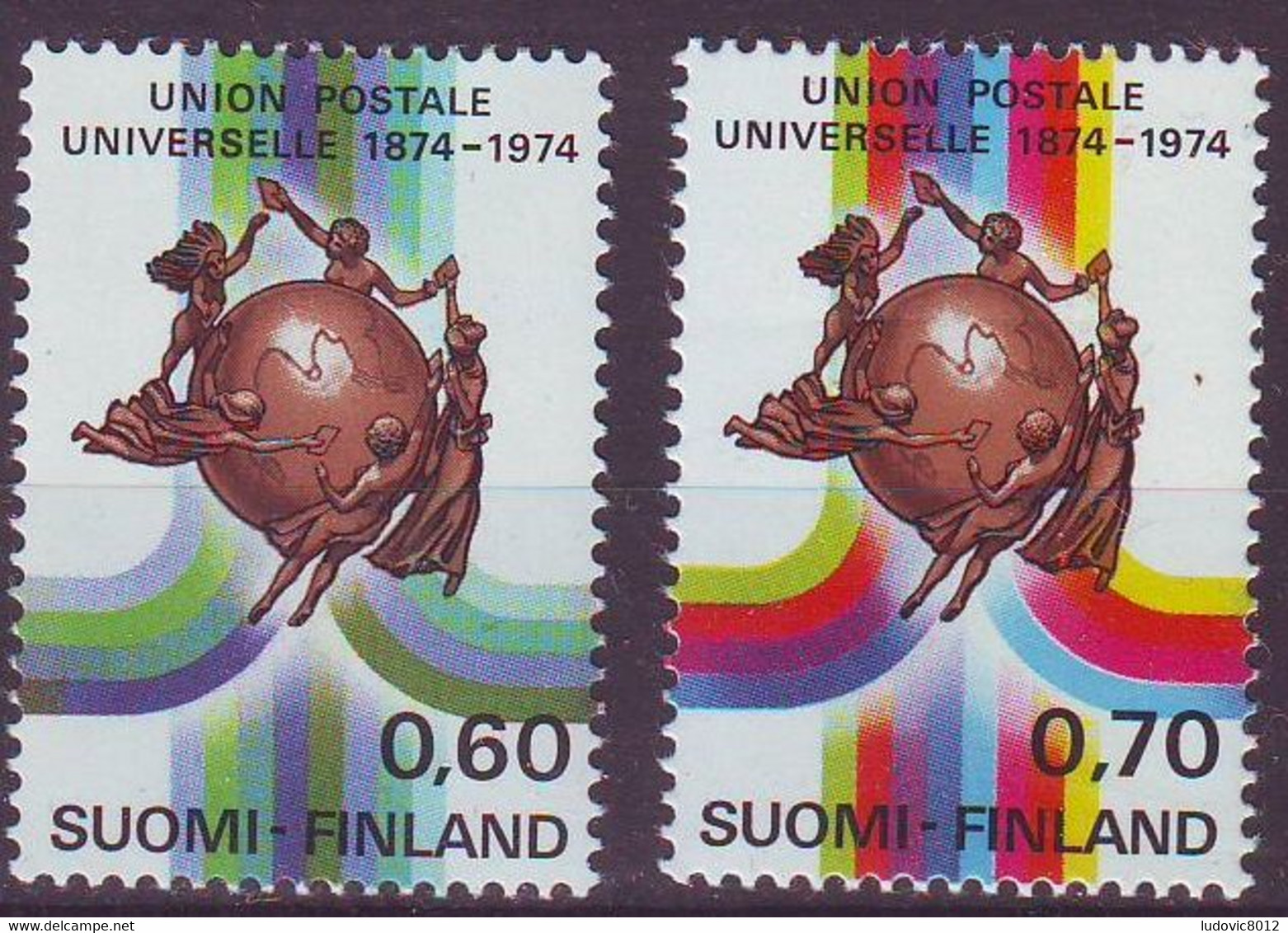 Finlande / Finland 1974 UPU Y&T N° 720 721 MNH** - Neufs