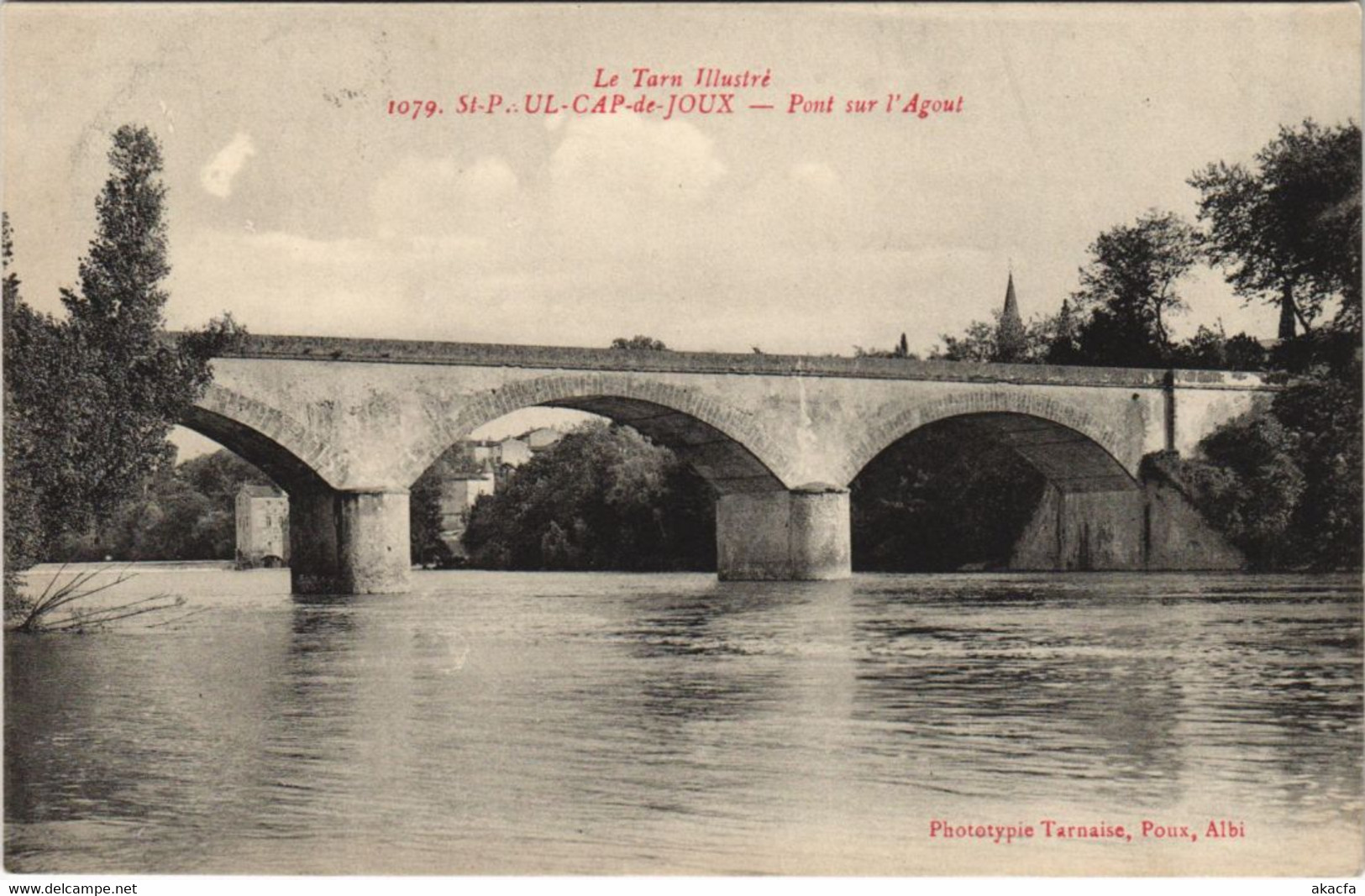 CPA SAINT-PAUL-CAP-de-JOUX Pont Sur L'Agout (1087605) - Saint Paul Cap De Joux