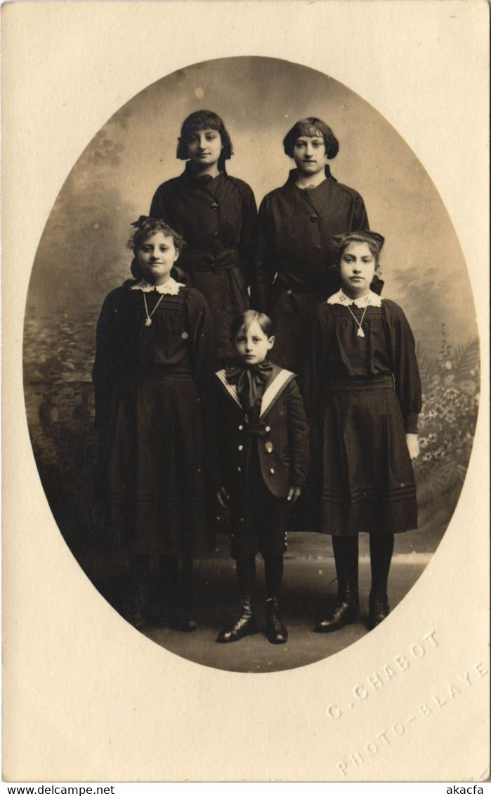 CPA BLAYE-les-MINES Young Girl And A Young Boy - Types - Photo Pc. (1087757) - Blave Les Mines