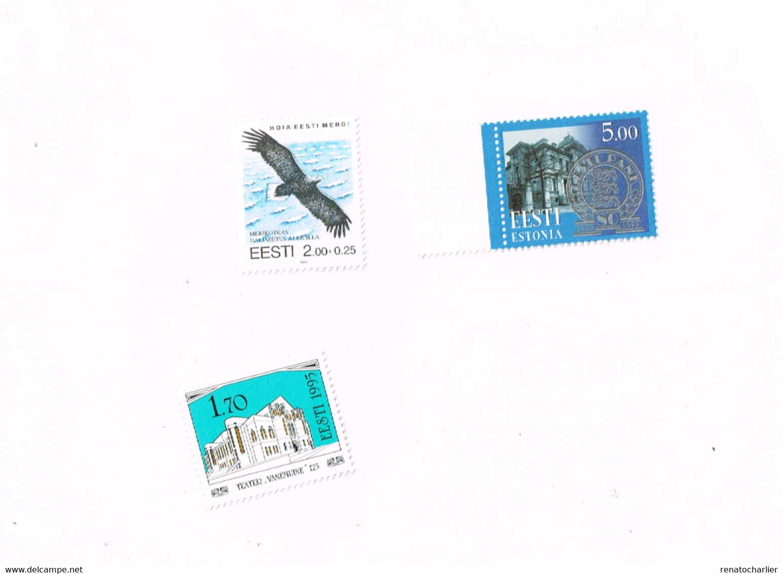 Banque,théâtre,Oiseaux.MNH,Neuf Sans Charnière. - Estland