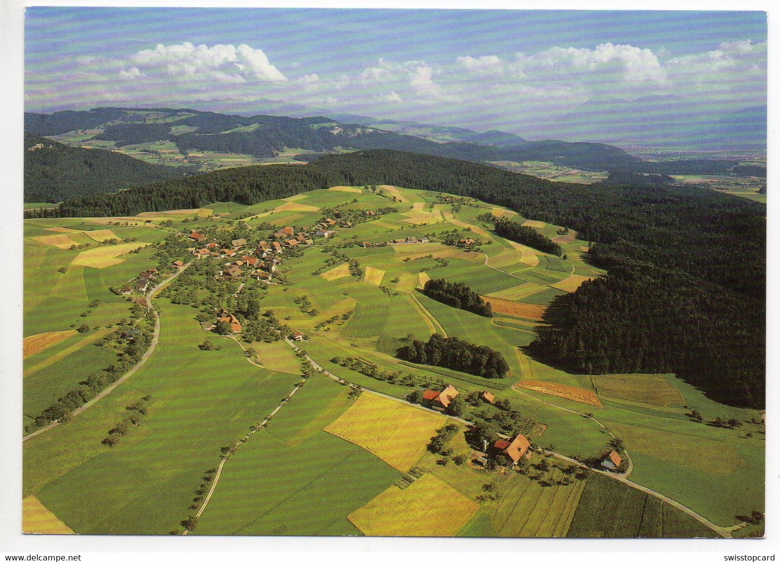 HÄUTLIGEN BE  Bei Konolfingen Flugaufnahme Stempel Wanderfreunde Münsingen - Konolfingen