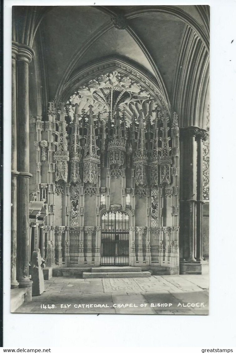 Ely Cathedral Cambridgeshire Postcard Rp Chapel Of Bishop Alcock Unused - Ely