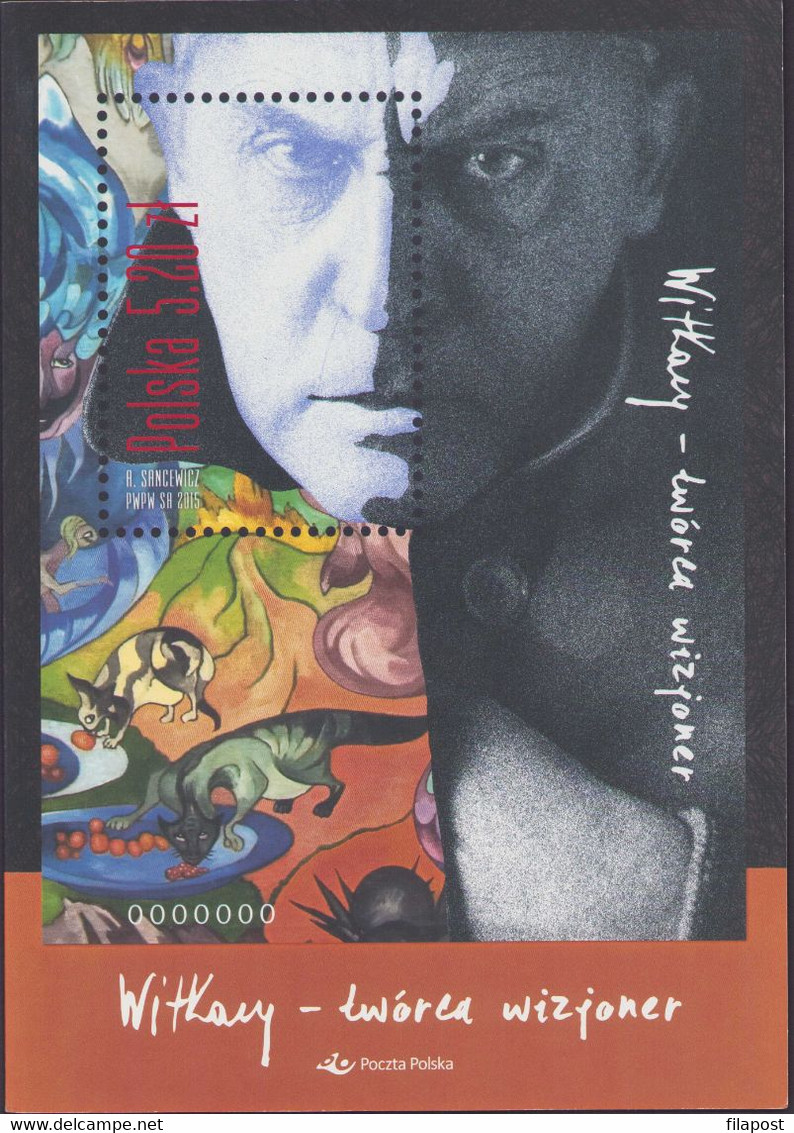 Poland 2015 Witkacy - Visionary Artist / Souvenir Booklet / Block + FDC MNH** FV - Postzegelboekjes