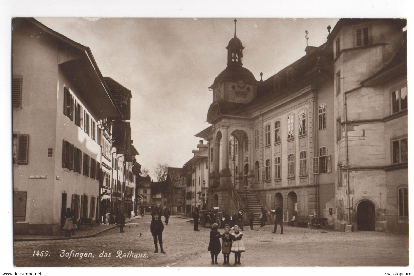 ZOFINGEN Das Rathaus Oldtimer Auto Motorrad Animée - Zofingue