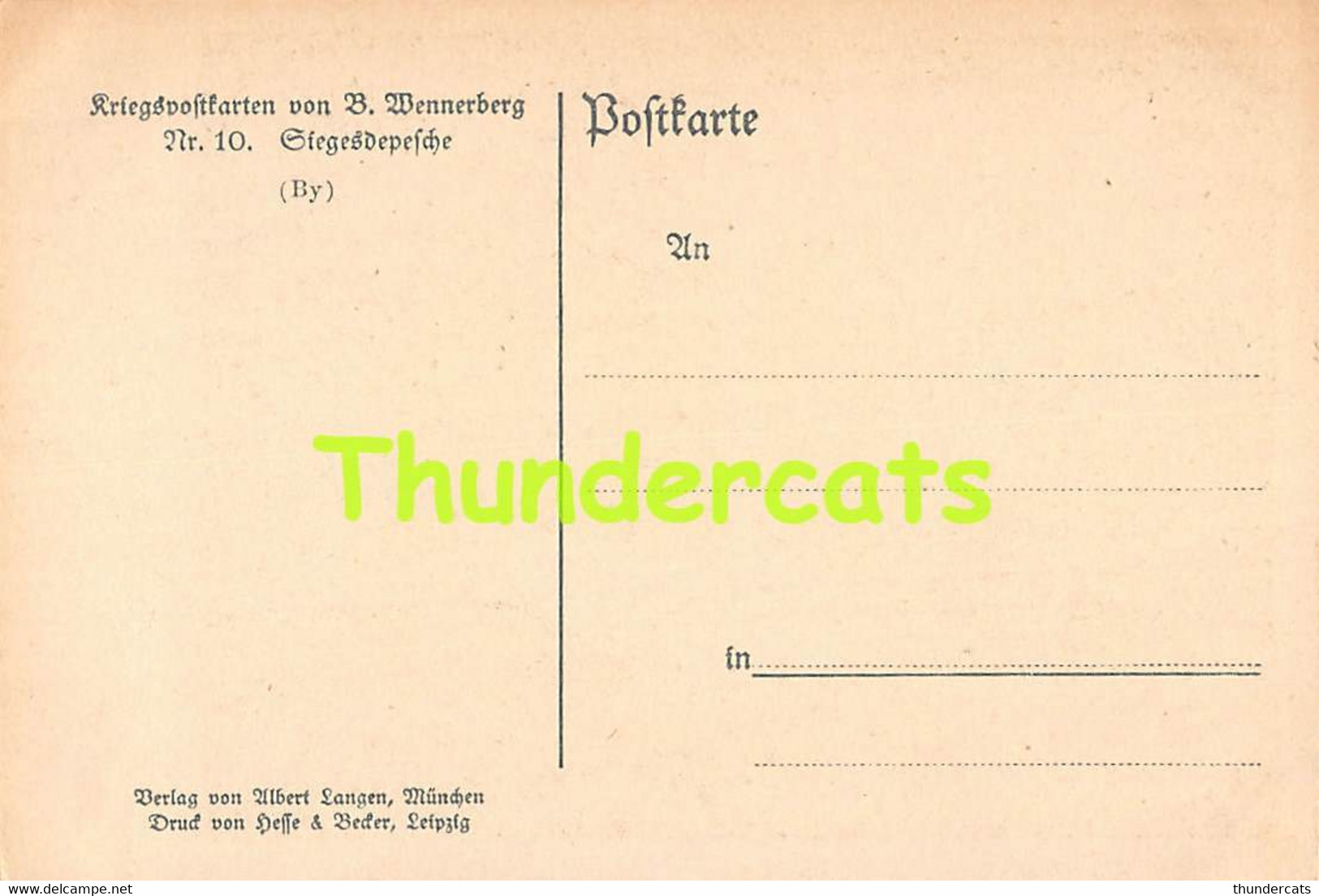 CPA ILLUSTRATEUR B WENNERBERG ARTIST SIGNED KRIEGSPOSTKARTEN - Wennerberg, B.