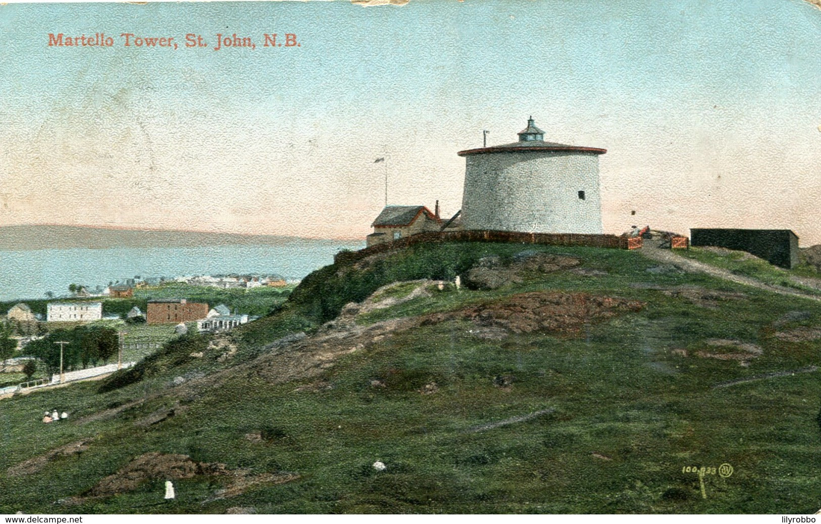 CANADA - Martello Tower St Johns -  1909 PM - UK Postage Due Cachets - St. John