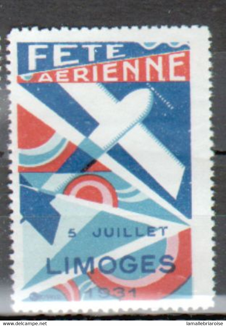 Vignette Fete Aerienne, Limoges 1931 - Aviation